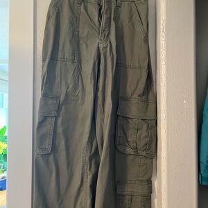 Hollister Green Cargo Pants Utility Style